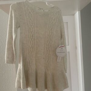 Koala Baby Cream Cable Knit Dress